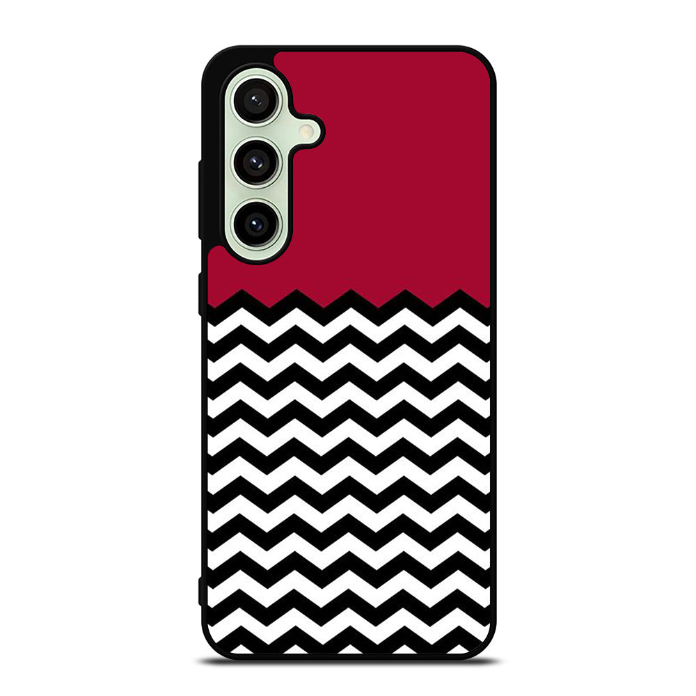 COLORBLOCK DARK RED CHEVRON 1 Samsung Galaxy S24 FE Case Cover