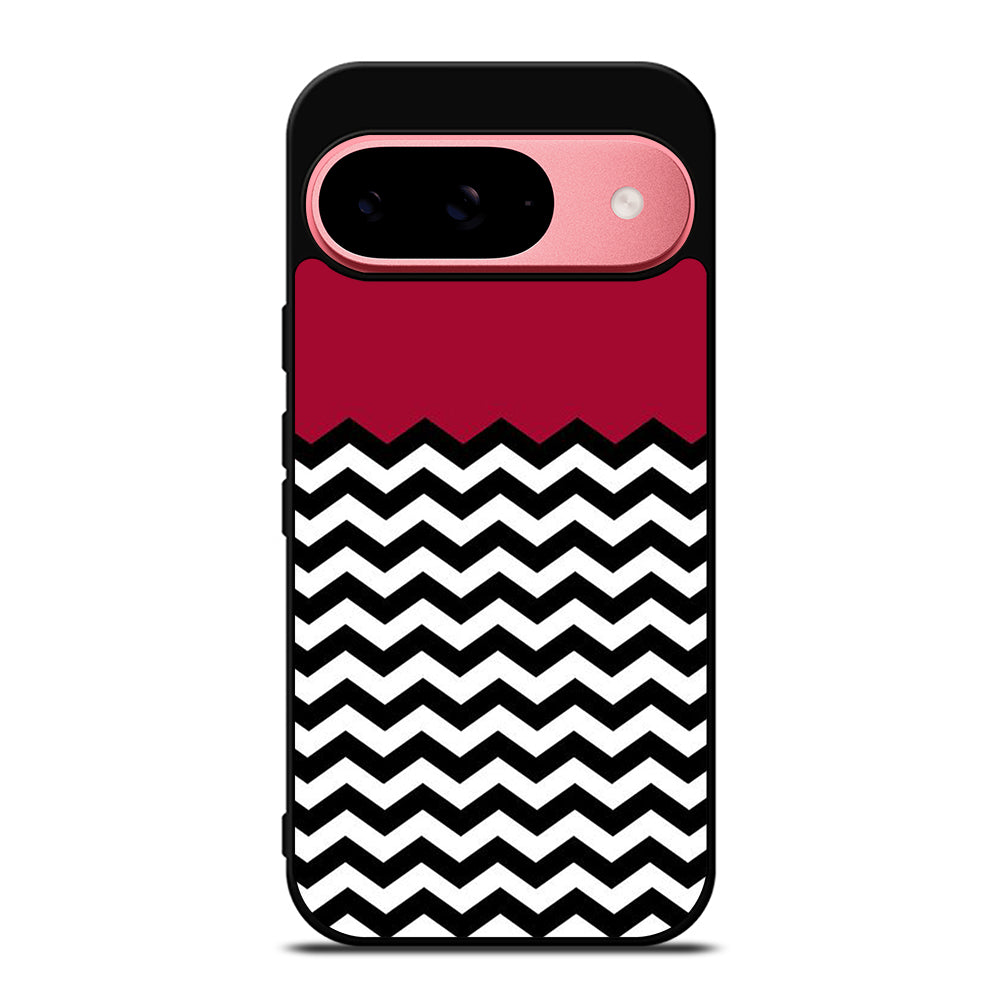 COLORBLOCK DARK RED CHEVRON 1 Google Pixel 9 Case Cover