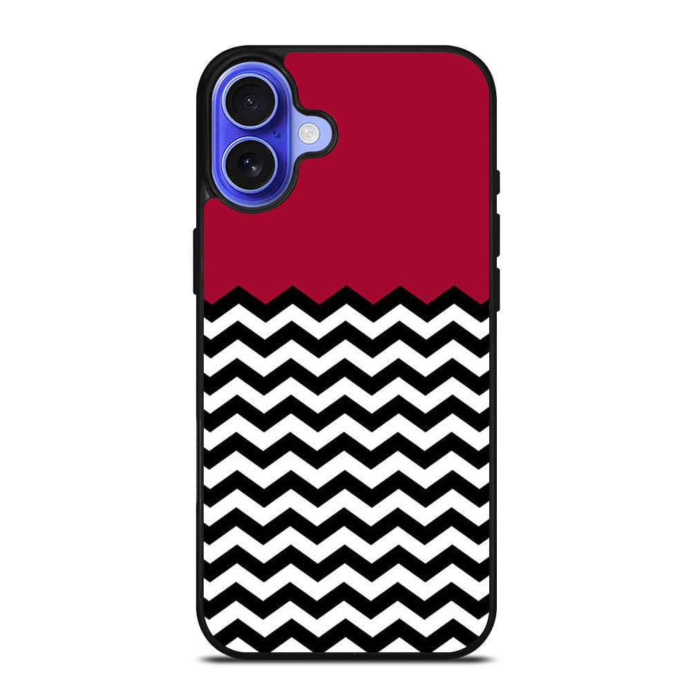 COLORBLOCK DARK RED CHEVRON 1 iPhone 16 Case Cover