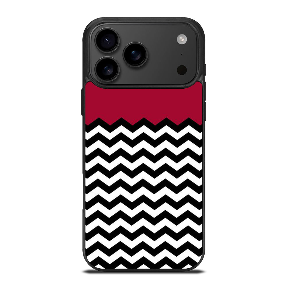 COLORBLOCK DARK RED CHEVRON 1 iPhone 17 Pro Max Case Cover