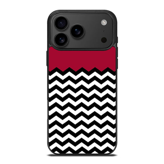 COLORBLOCK DARK RED CHEVRON 1 iPhone 17 Pro Max Case Cover
