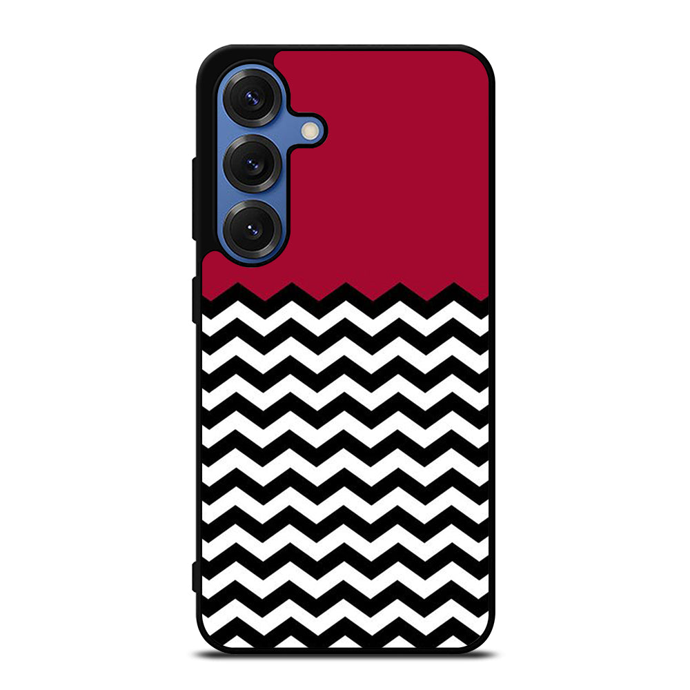 COLORBLOCK DARK RED CHEVRON 1 Samsung Galaxy S25 Case Cover