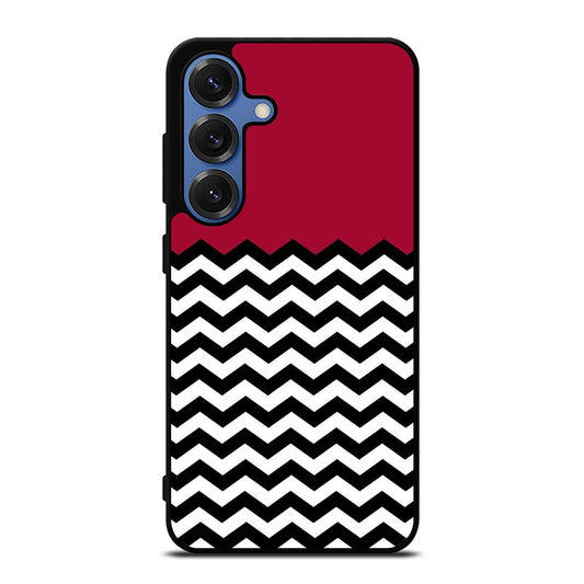 COLORBLOCK DARK RED CHEVRON 1 Samsung Galaxy S25 Case Cover