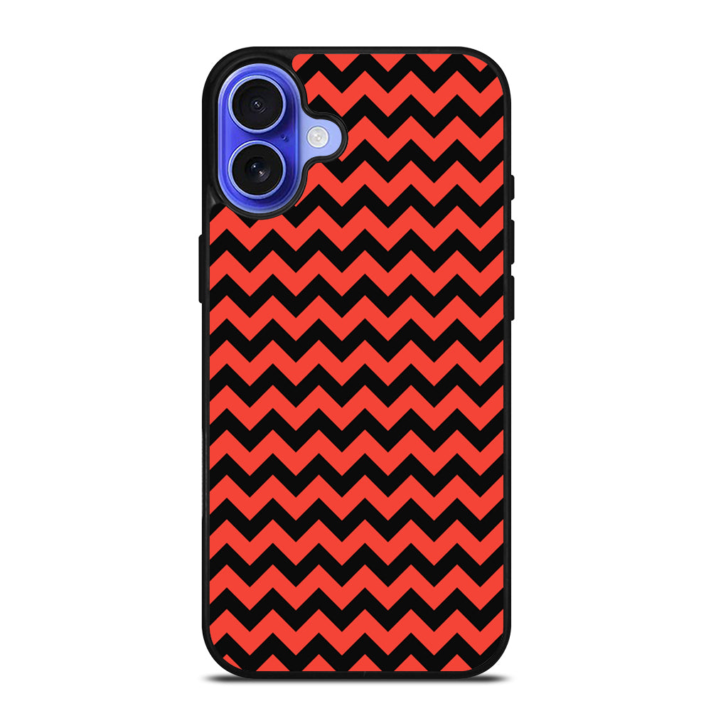 COLORBLOCK DARK RED CHEVRON 2 iPhone 16 Case Cover