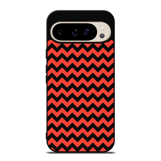 COLORBLOCK DARK RED CHEVRON 2 Google Pixel 9 Pro Case Cover