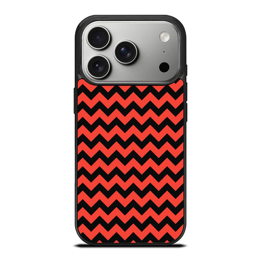 COLORBLOCK DARK RED CHEVRON 2 iPhone 17 Pro Case Cover