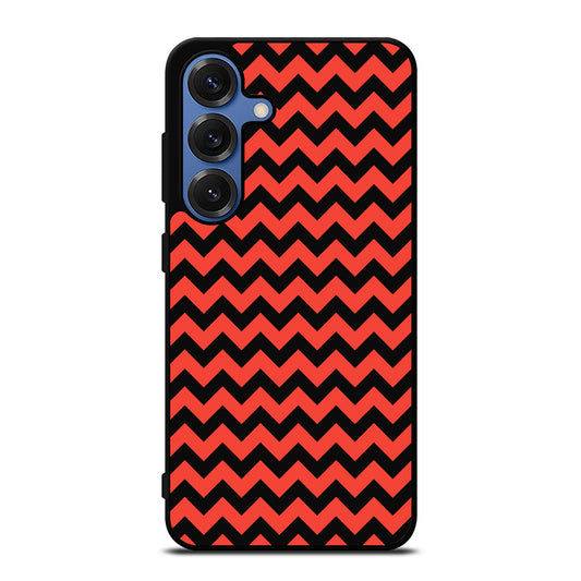 COLORBLOCK DARK RED CHEVRON 2 Samsung Galaxy S25 Case Cover