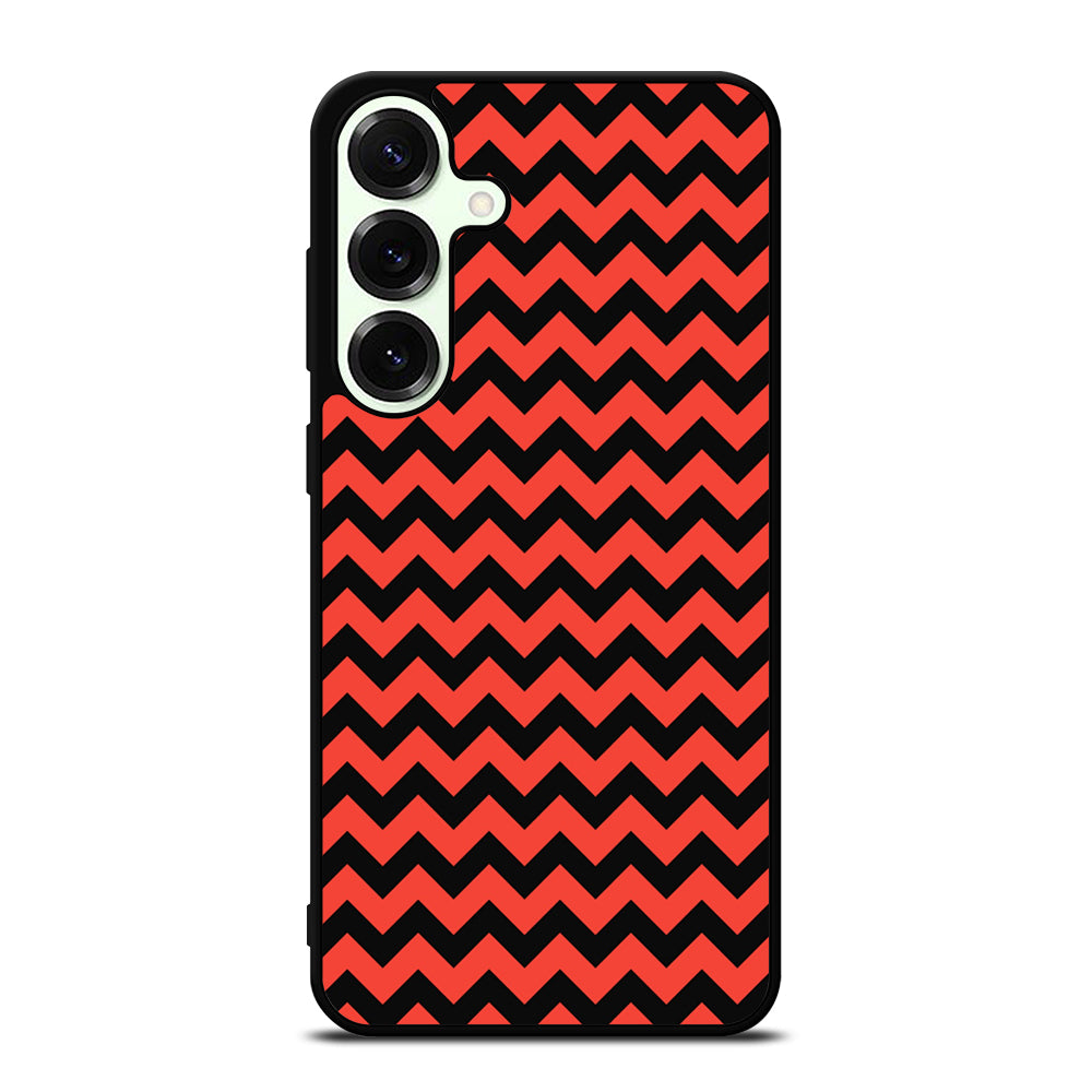 COLORBLOCK DARK RED CHEVRON 2 Samsung Galaxy S25 Plus Case Cover