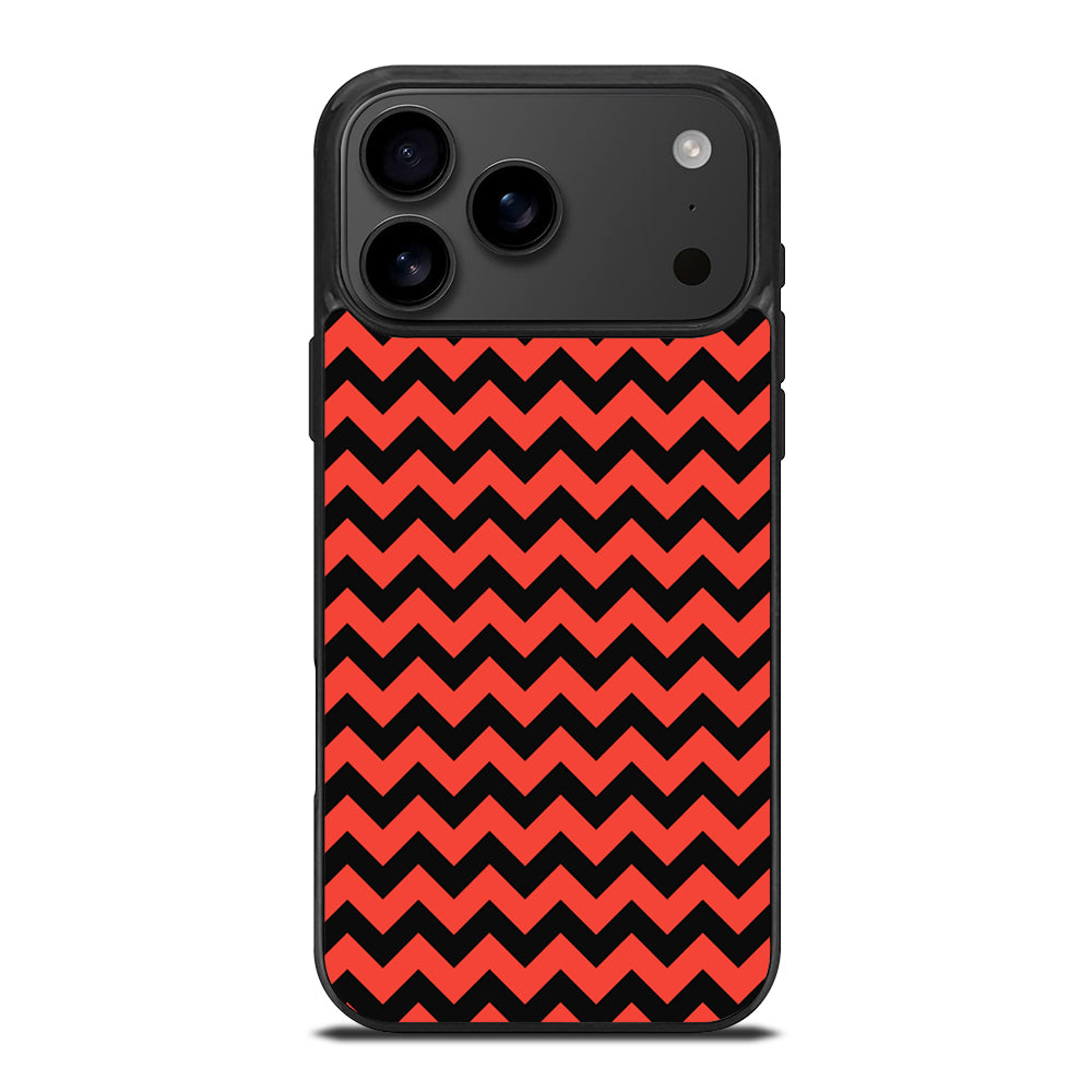 COLORBLOCK DARK RED CHEVRON 2 iPhone 17 Pro Max Case Cover
