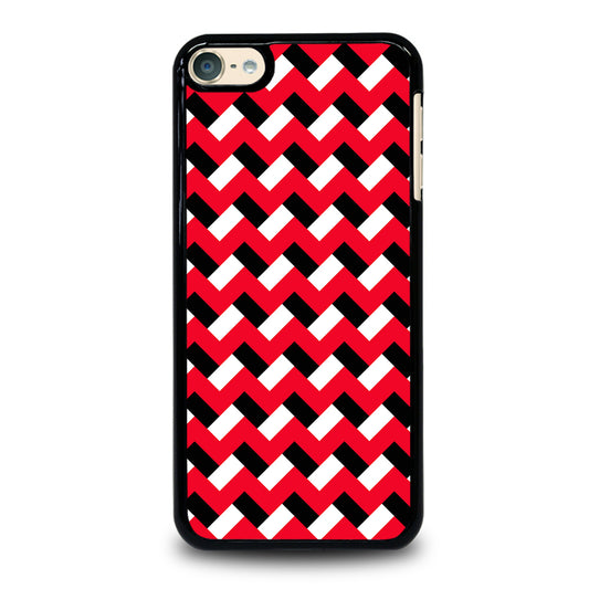COLORBLOCK DARK RED CHEVRON 3 iPod Touch 6 Case Cover