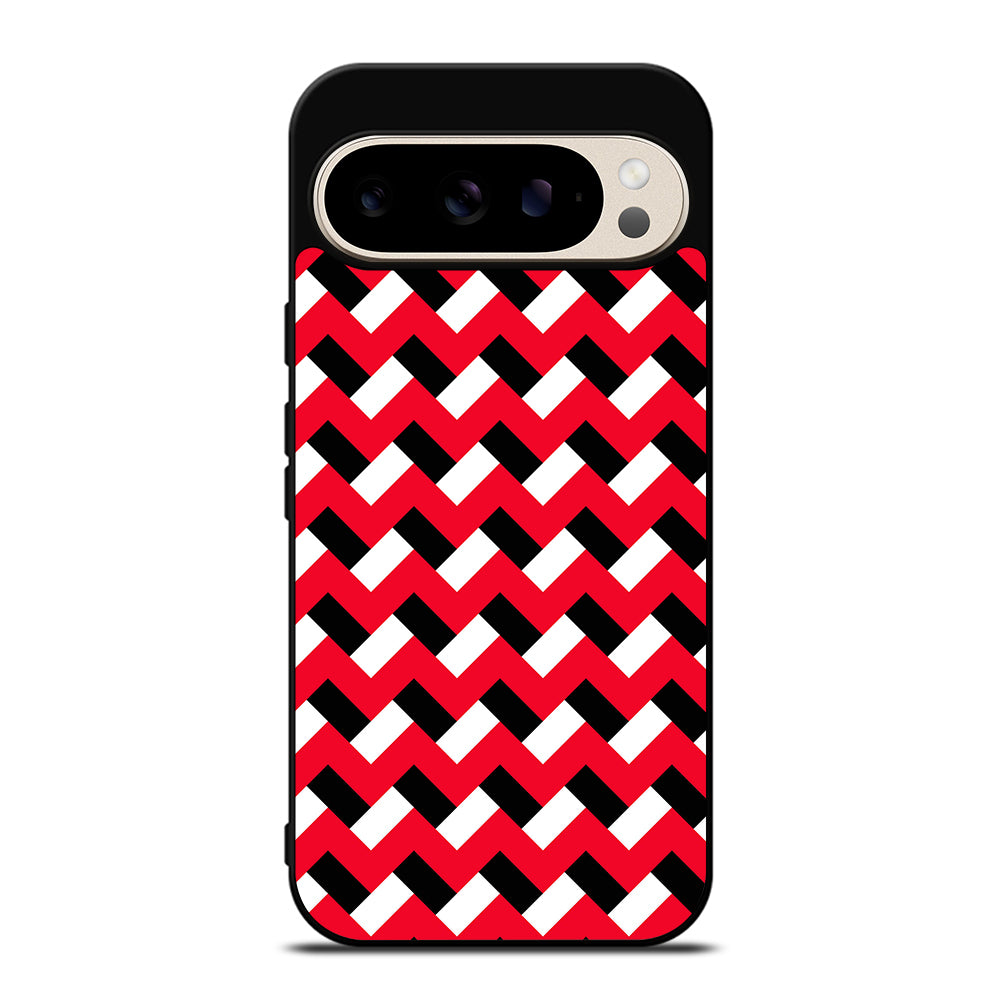 COLORBLOCK DARK RED CHEVRON 3 Google Pixel 9 Pro Case Cover