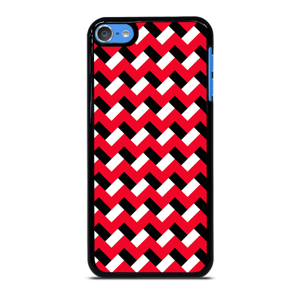 COLORBLOCK DARK RED CHEVRON 3 iPod Touch 7 Case Cover