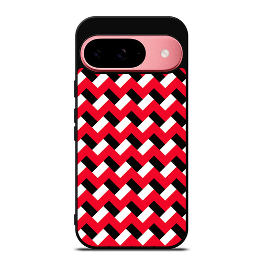COLORBLOCK DARK RED CHEVRON 3 Google Pixel 9 Case Cover