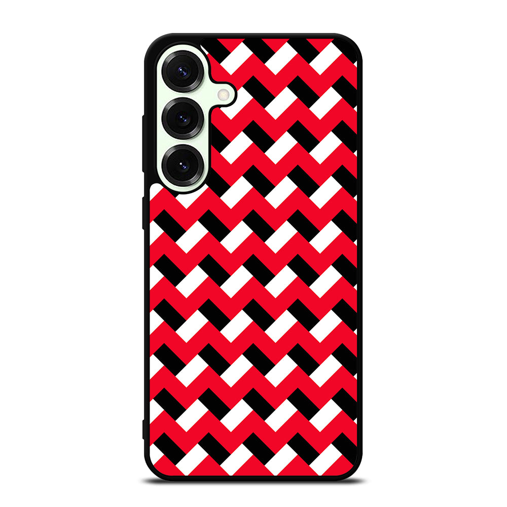 COLORBLOCK DARK RED CHEVRON 3 Samsung Galaxy S25 Plus Case Cover