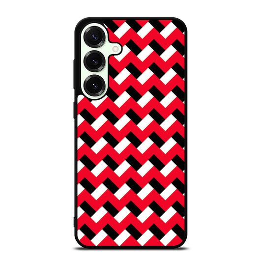 COLORBLOCK DARK RED CHEVRON 3 Samsung Galaxy S25 Plus Case Cover