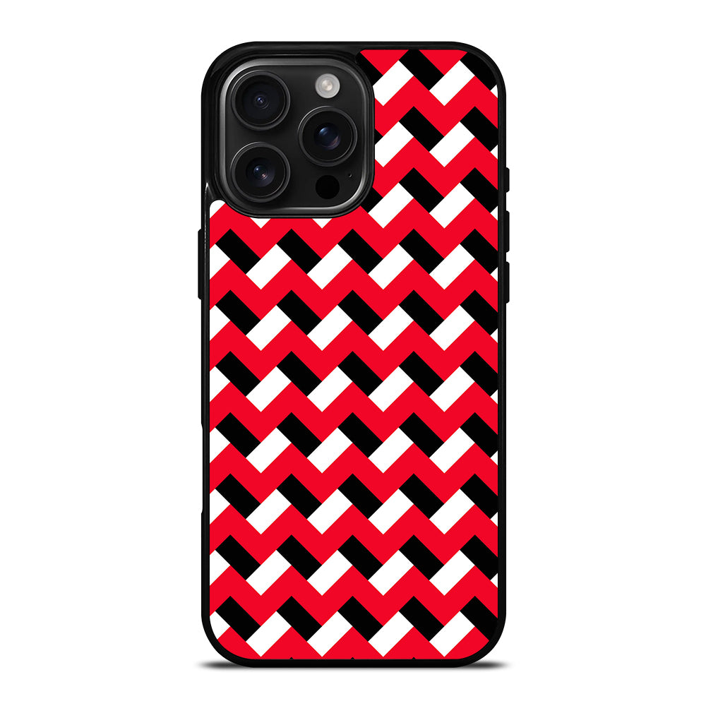 COLORBLOCK DARK RED CHEVRON 3 iPhone 16 Pro Max Case Cover