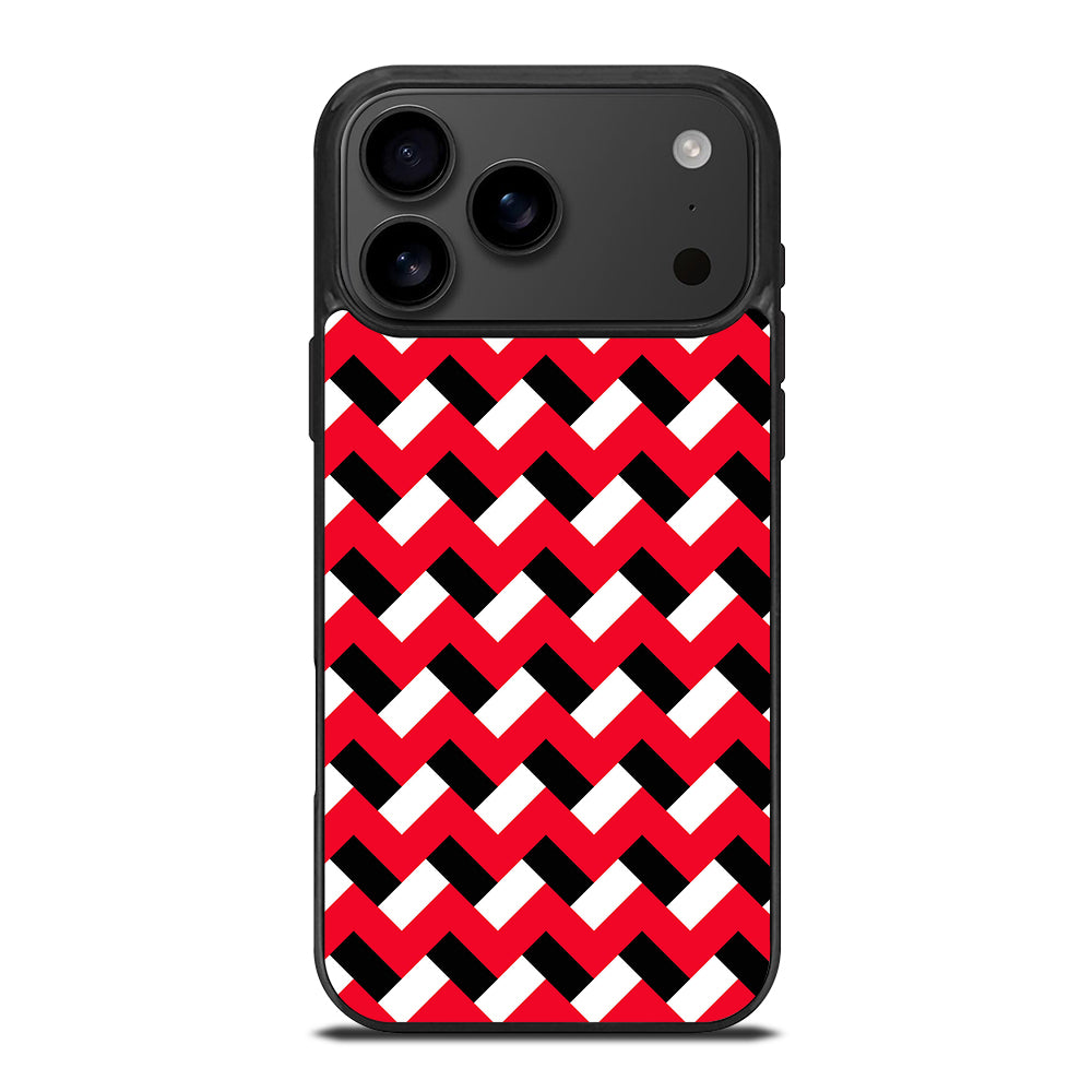COLORBLOCK DARK RED CHEVRON 3 iPhone 17 Pro Max Case Cover