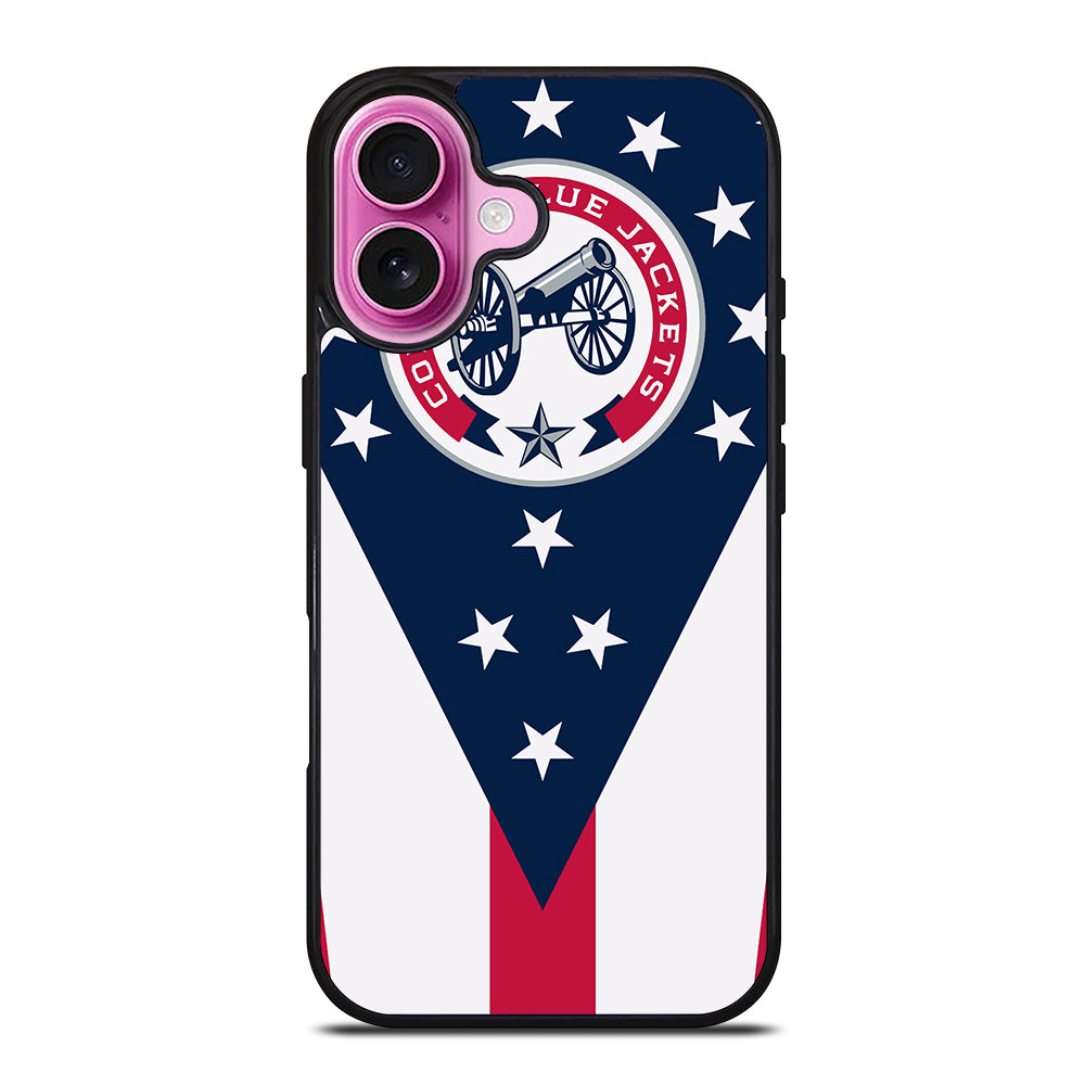 COLUMBUS BLUE JACKETS NHL ICON 2 iPhone 16 Plus Case Cover