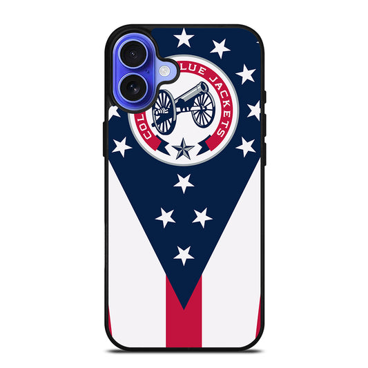 COLUMBUS BLUE JACKETS NHL ICON 2 iPhone 16 Case Cover