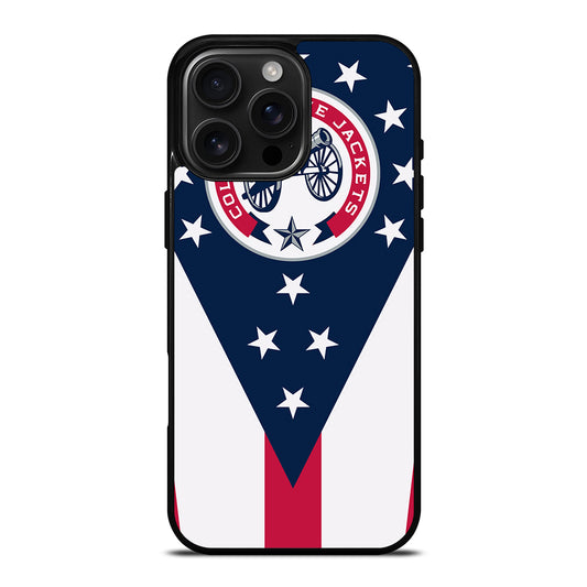 COLUMBUS BLUE JACKETS NHL ICON 2 iPhone 16 Pro Max Case Cover