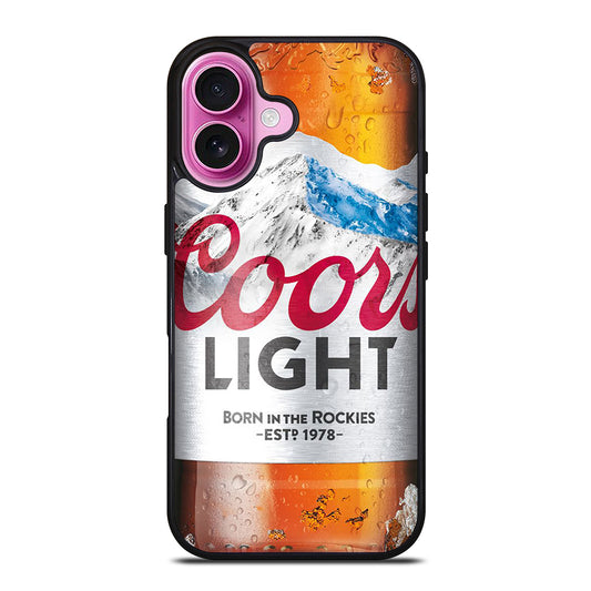 COORS LIGHT BEER BOTTLE 3 iPhone 16 Plus Case Cover