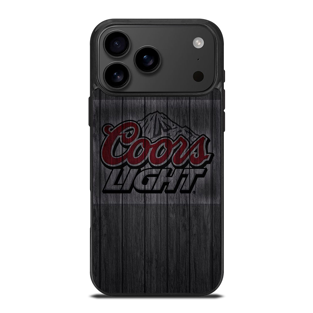 COORS LIGHT BEER WOODEN LOGO iPhone 17 Pro Max Case Cover