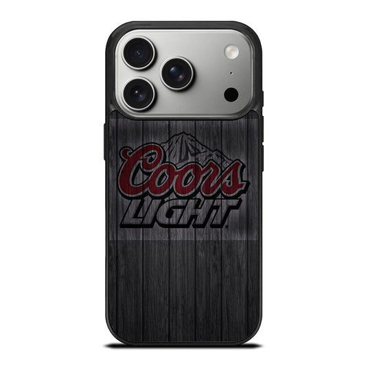 COORS LIGHT BEER WOODEN LOGO iPhone 17 Pro Case Cover