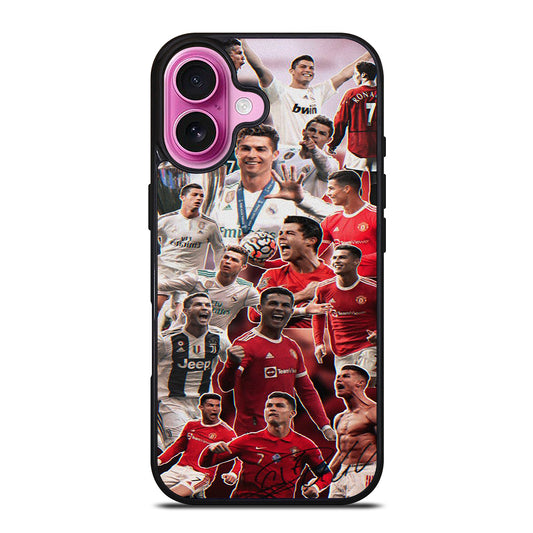 CRISTIANO RONALDO COLLAGE iPhone 16 Plus Case Cover