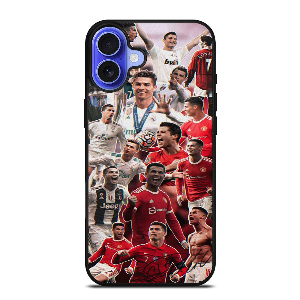 CRISTIANO RONALDO COLLAGE iPhone 16 Case Cover