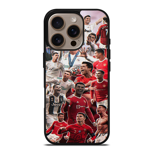 CRISTIANO RONALDO COLLAGE iPhone 16 Pro Case Cover