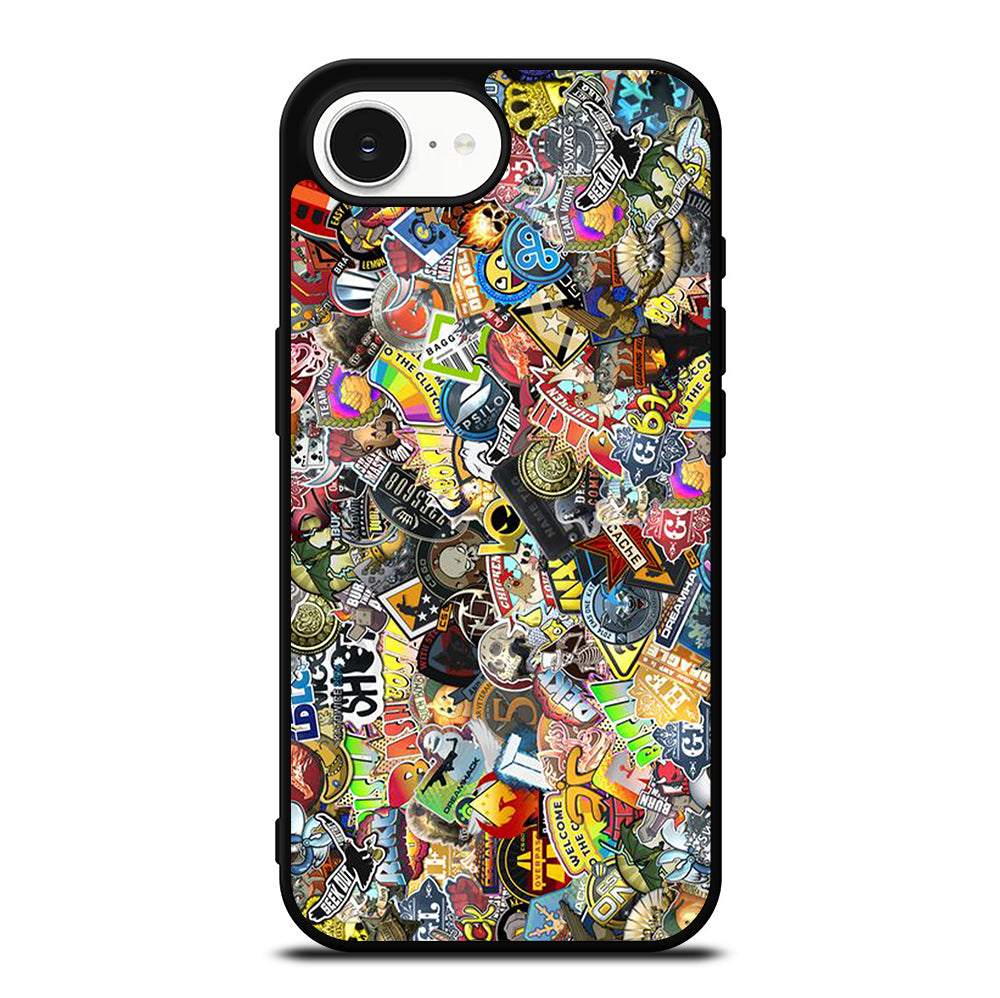 CSGO STICKER BOMB COLLAGE iPhone 16e Case Cover