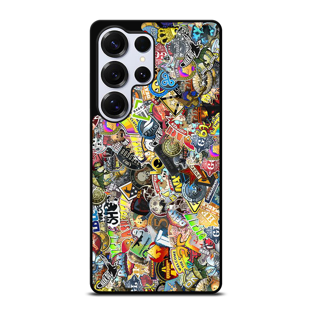 CSGO STICKER BOMB COLLAGE Samsung Galaxy S25 Ultra Case Cover