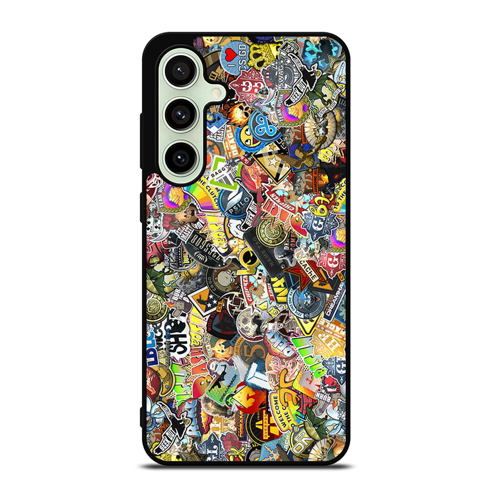 CSGO STICKER BOMB COLLAGE Samsung Galaxy S24 FE Case Cover
