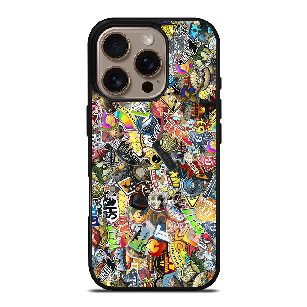 CSGO STICKER BOMB COLLAGE iPhone 16 Pro Case Cover