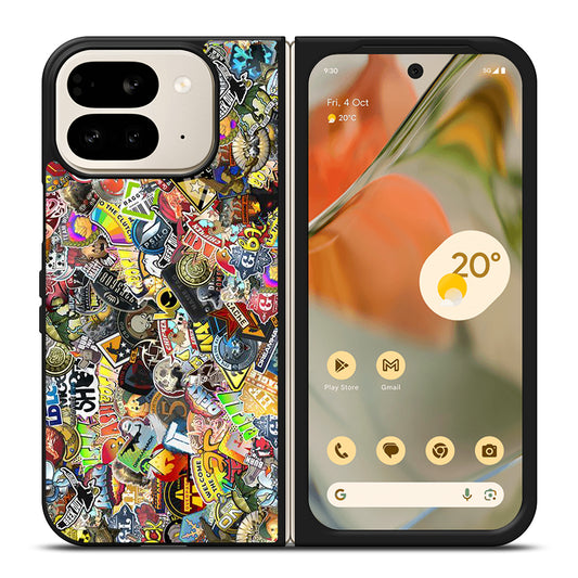 CSGO STICKER BOMB COLLAGE Google Pixel 9 Pro Fold Case Cover