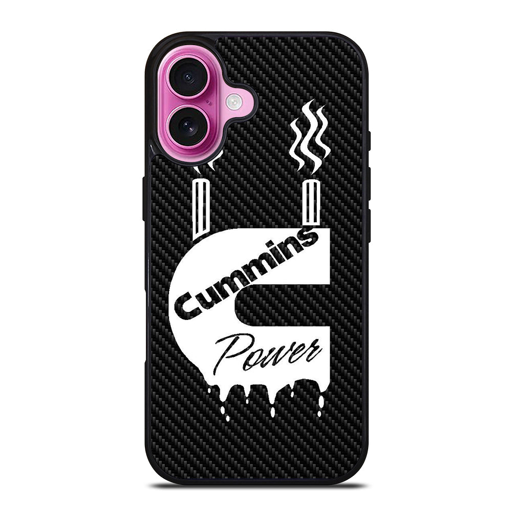 CUMMINS CARBON LOGO iPhone 16 Plus Case Cover