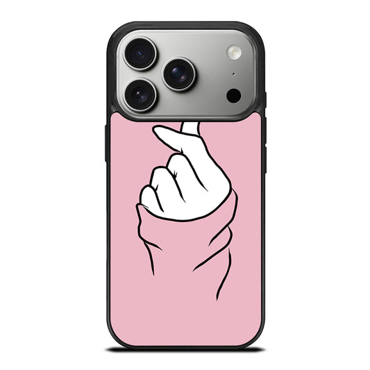 CUTE HEART FINGER 1 iPhone 17 Pro Case Cover