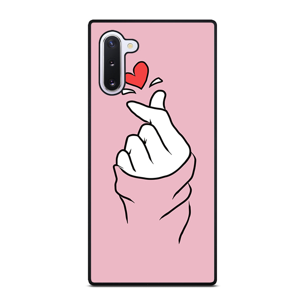 CUTE HEART FINGER 1 Samsung Galaxy Note 10 Case Cover