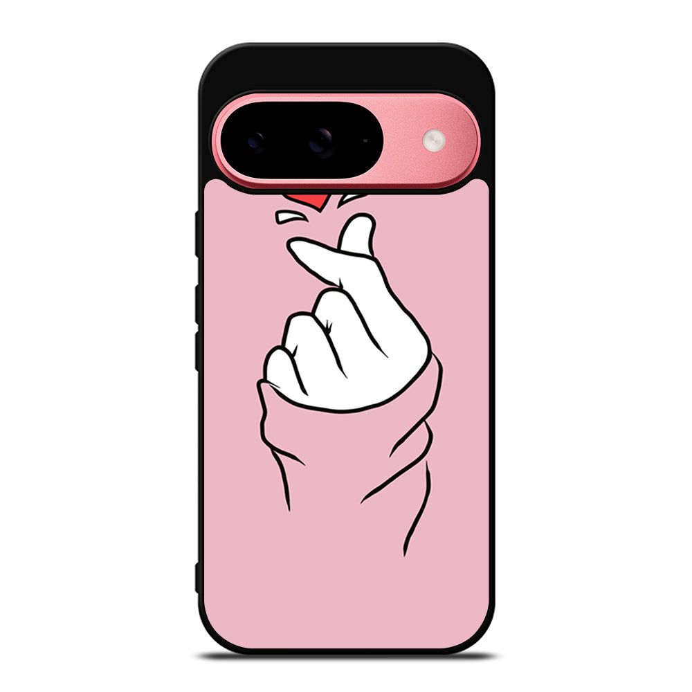 CUTE HEART FINGER 1 Google Pixel 9 Case Cover