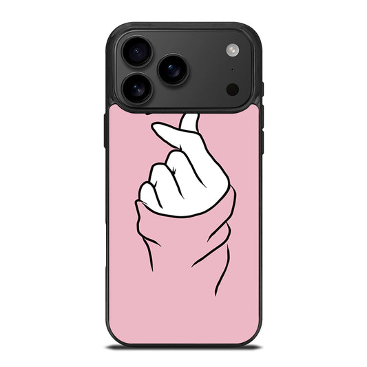 CUTE HEART FINGER 1 iPhone 17 Pro Max Case Cover