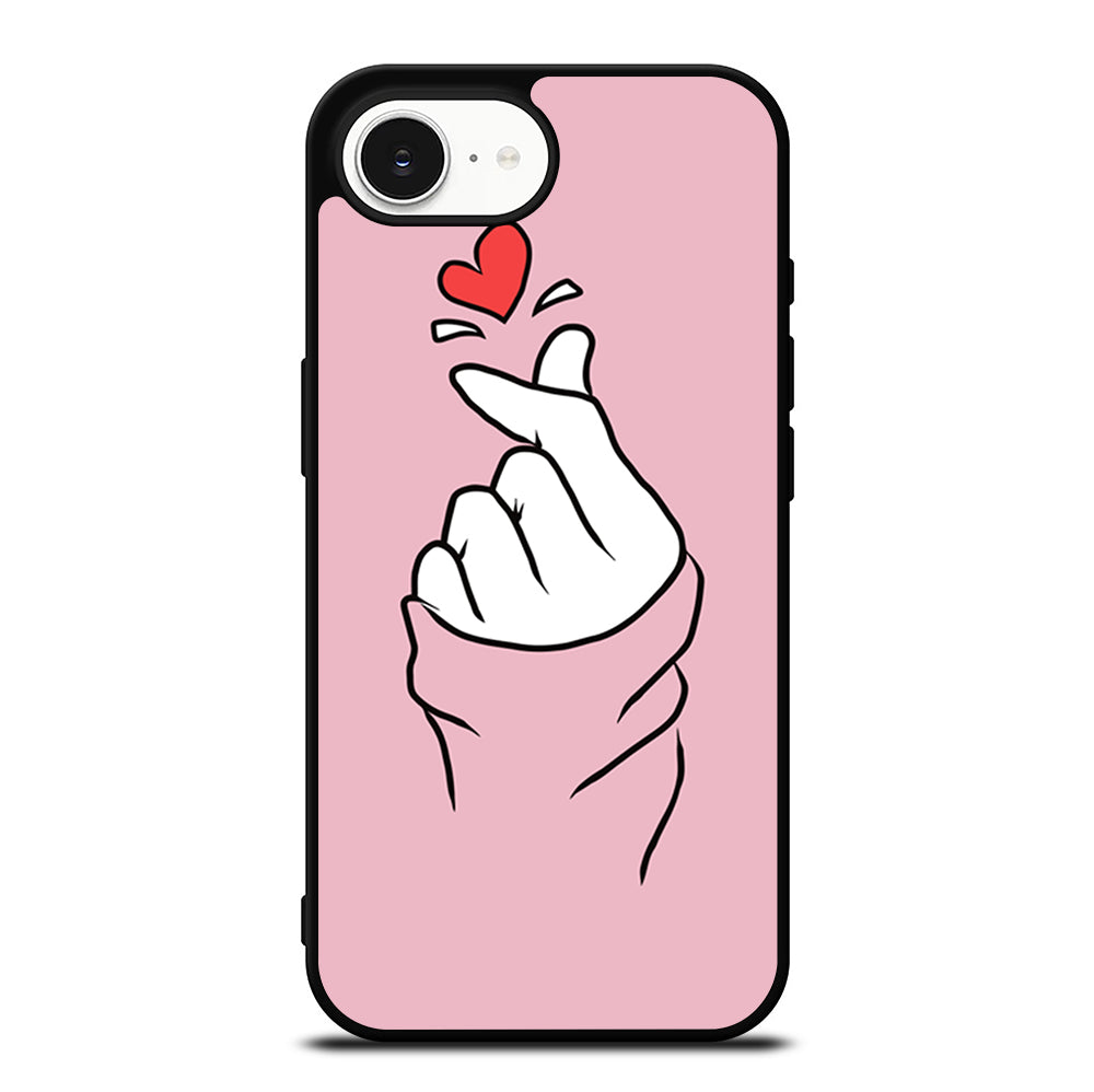 CUTE HEART FINGER 1 iPhone 16e Case Cover