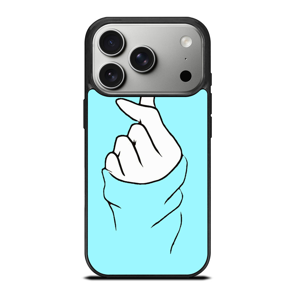 CUTE HEART FINGER 2 iPhone 17 Pro Case Cover