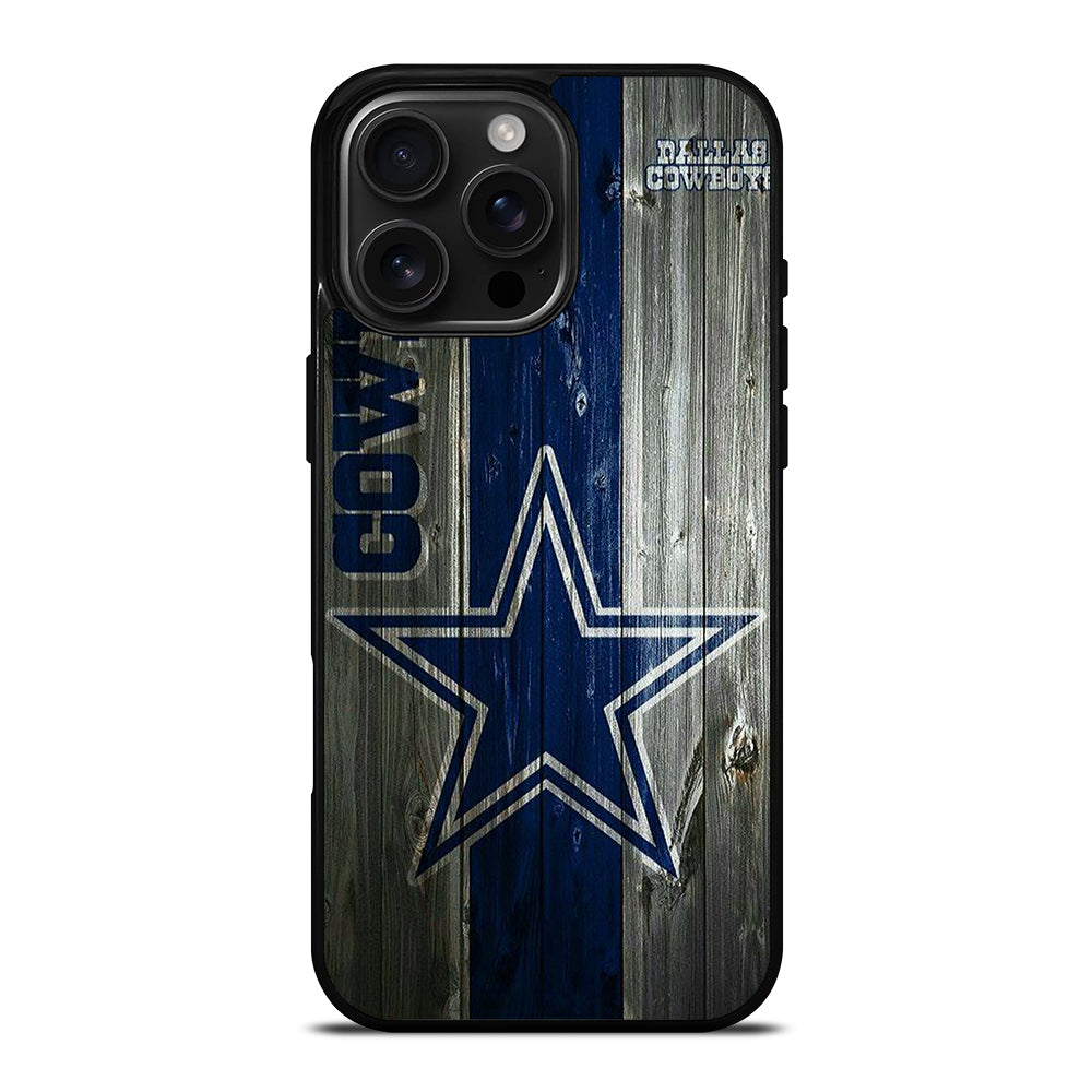 DALLAS COWBOYS WOODEN LOGO iPhone 16 Pro Max Case Cover