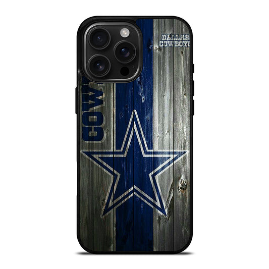 DALLAS COWBOYS WOODEN LOGO iPhone 16 Pro Max Case Cover
