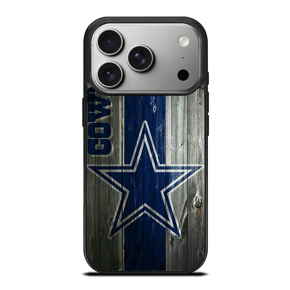 DALLAS COWBOYS WOODEN LOGO iPhone 17 Pro Case Cover