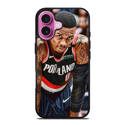 DAMIAN LILLARD TRAIL BLAZERS NBA BASKETBALL iPhone 16 Plus Case Cover