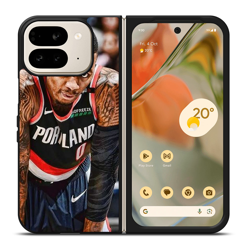 DAMIAN LILLARD TRAIL BLAZERS NBA BASKETBALL Google Pixel 9 Pro Fold Case Cover