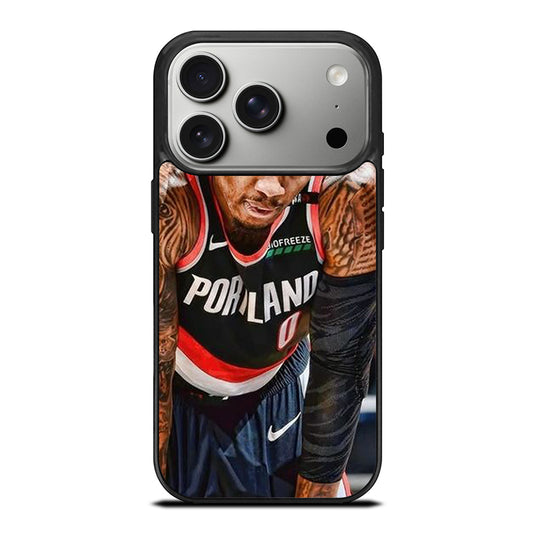 DAMIAN LILLARD TRAIL BLAZERS NBA BASKETBALL iPhone 17 Pro Case Cover