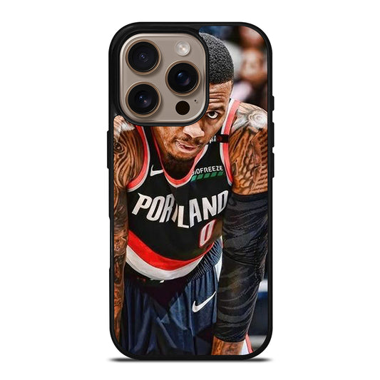 DAMIAN LILLARD TRAIL BLAZERS NBA BASKETBALL iPhone 16 Pro Case Cover