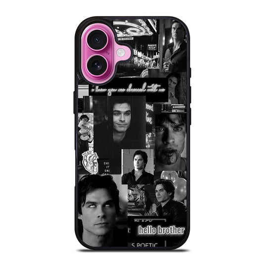 DAMON SALVATORE COLLAGE iPhone 16 Plus Case Cover